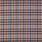Preview: Gewebter Karo Viskosemix doppellagig rostorange blau beige